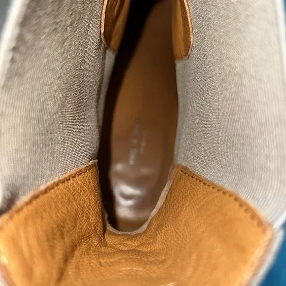 Rag & Bone Shiloh Mid Chelsea Suede Taupe Boots - 39.5